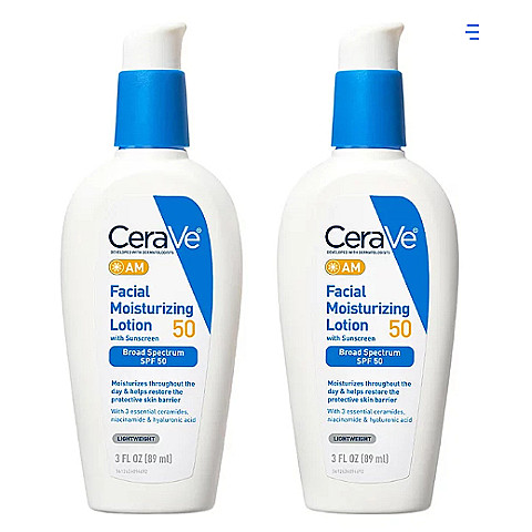 CeraVe適樂膚極效保濕修護防曬乳SPF50二入組